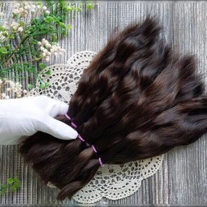 Doll hair. Made from natural Angora goat hair. Perfectly suitable as a hair for dolls. Mohair doll hair is also great for making doll wigs. Color