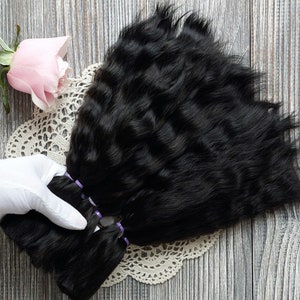Styled finished doll wig made from premium mohair