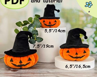 Pumpkin Sewing Pattern PDF | Fabric Pumpkin Pattern | Halloween Pumpkin Decor Tutorial