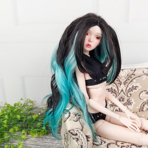 Doll wig. Bjd wig. Popovy sister wig. Doll wig 4-5. And for other dolls 11-11,5cm head size too. Natural mohair doll hair.