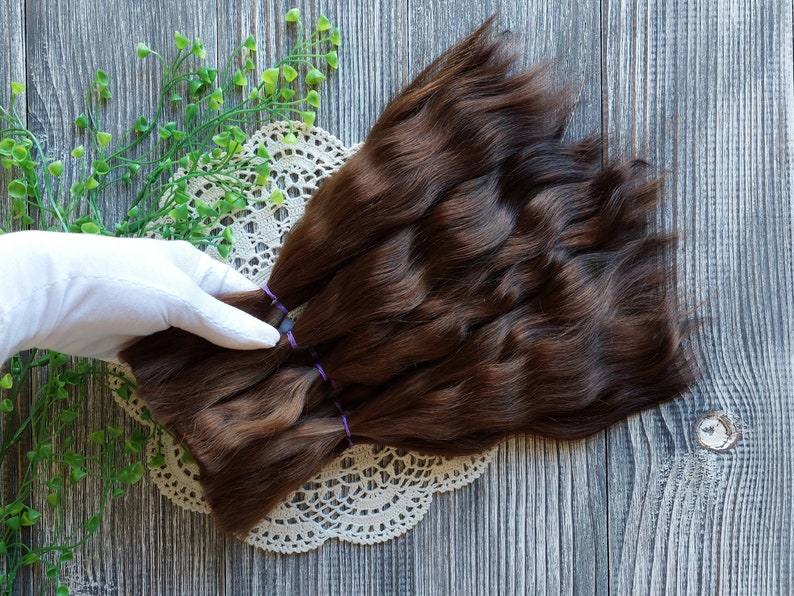 Doll hair. Made from natural Angora goat hair. Perfectly suitable as a hair for dolls. Mohair doll hair is also great for making doll wigs.