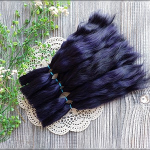 Natural curly doll hair mohair fiber photo