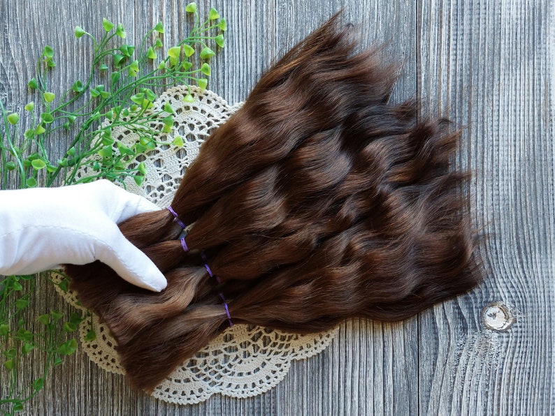 Doll hair. Made from natural Angora goat hair. Perfectly suitable as a hair for dolls. Mohair doll hair is also great for making doll wigs.