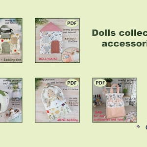Doll Clothes Sewing Pattern PDF for 16cm Dolls Sleeveless Top and Skirt Tutorial image 5