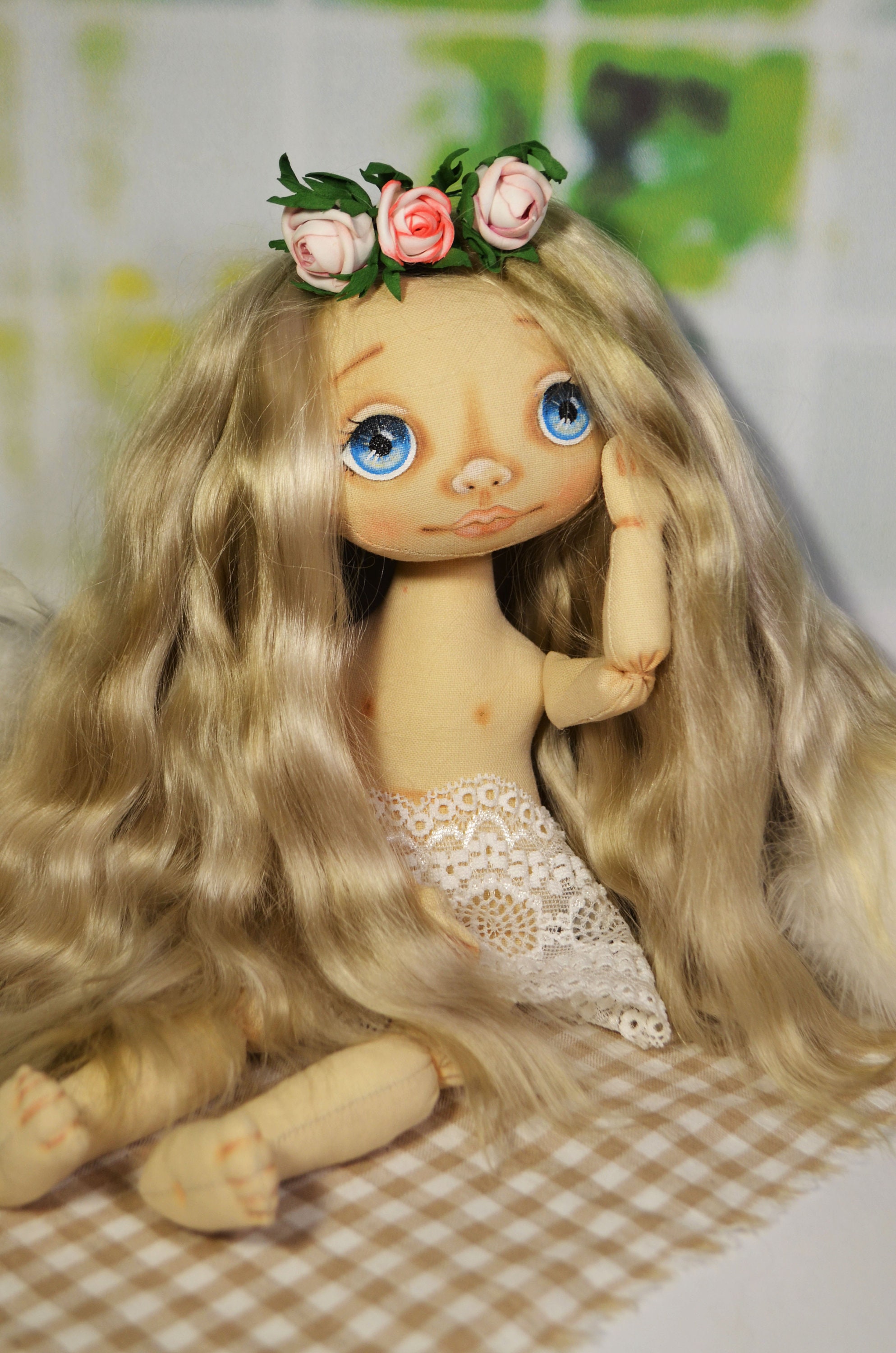 Mohair doll hair Doll hair art doll doll wig doll mohair doll Etsy