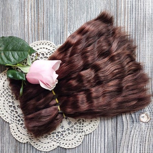 Soft doll wig making fiber mohair locks