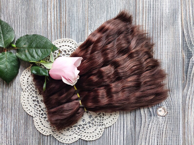 Soft doll wig making fiber mohair locks
