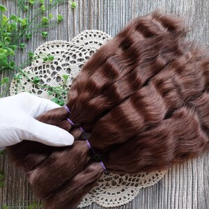 Soft mohair locks for DIY doll wig projects