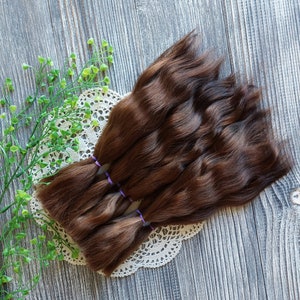 Doll hair. Made from natural Angora goat hair. Perfectly suitable as a hair for dolls. Mohair doll hair is also great for making doll wigs.