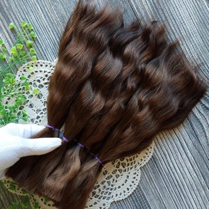 Doll hair. Made from natural Angora goat hair. Perfectly suitable as a hair for dolls. Mohair doll hair is also great for making doll wigs.