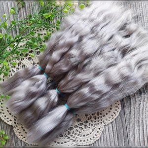 Soft mohair locks doll wig fiber