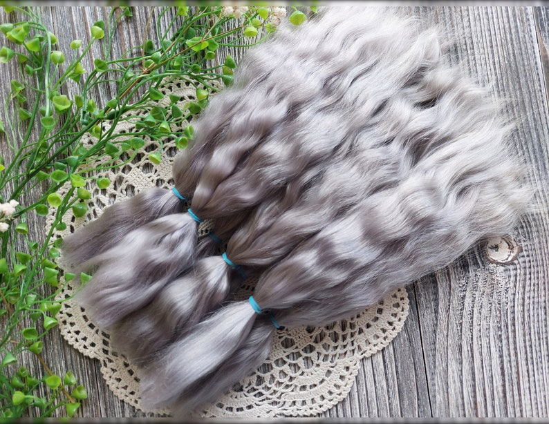 Soft mohair locks doll wig fiber