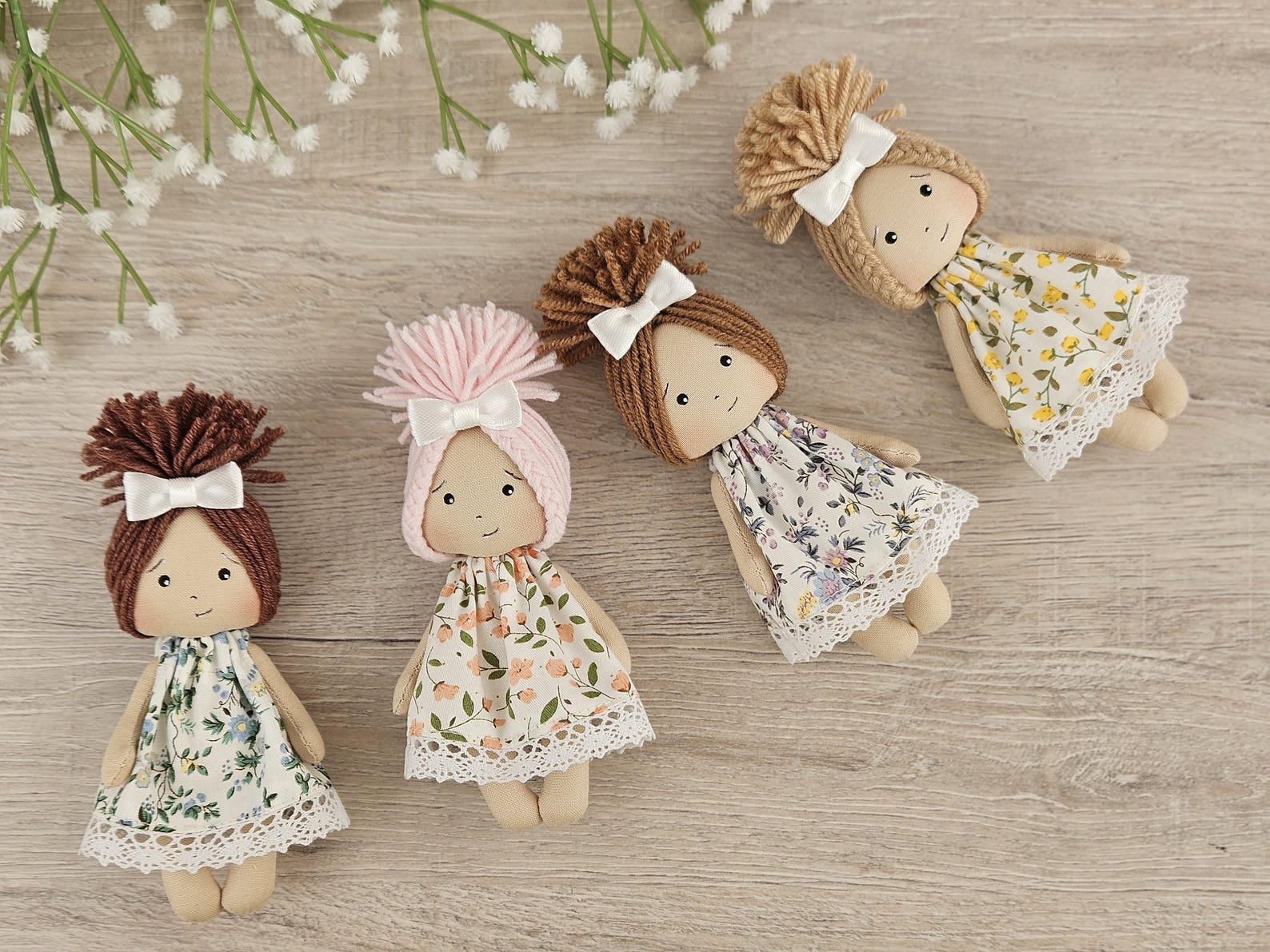 Tiny Cloth Doll Sewing Pattern PDF | 11cm Soft Doll + Tutorial - Etsy