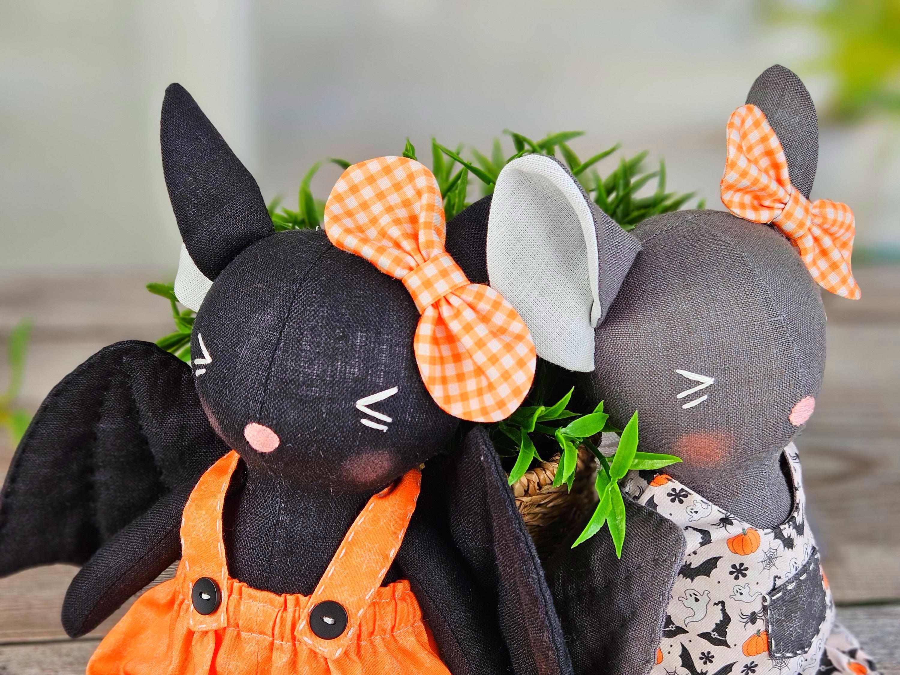 Bat Plush Sewing Pattern PDF | Halloween Stuffed Animal Tutorial | DIY ...