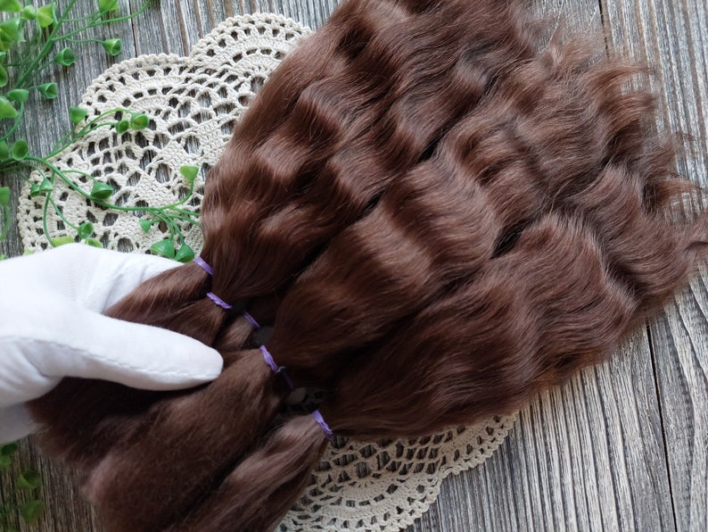 Premium straight doll hair locks for wigs