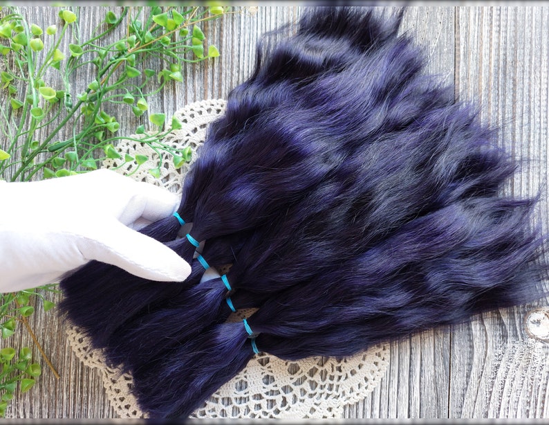Curly doll hair mohair for crafting supplies