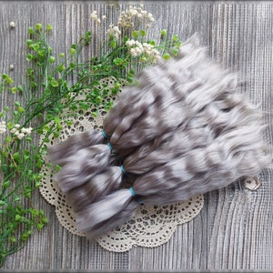 Premium doll hair hand dyed fiber