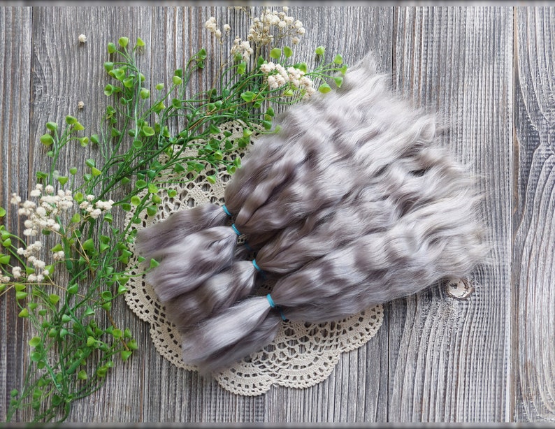 Premium doll hair hand dyed fiber