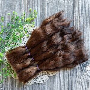 Doll hair. Made from natural Angora goat hair. Perfectly suitable as a hair for dolls. Mohair doll hair is also great for making doll wigs.