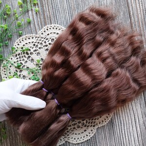 Soft premium mohair doll hair for crafting