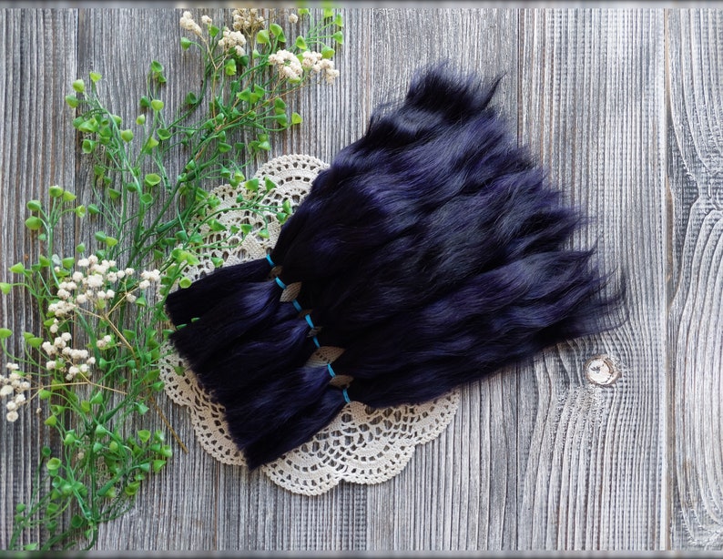 DIY doll wig material mohair hair texture