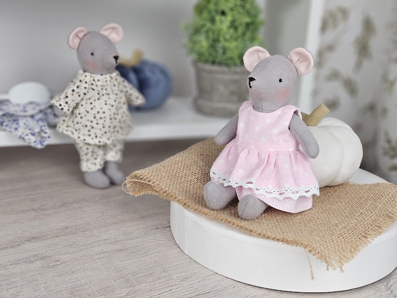 Mouse Sewing Pattern PDF | Mini Mouse Doll Pattern and Dress Tutorial ...