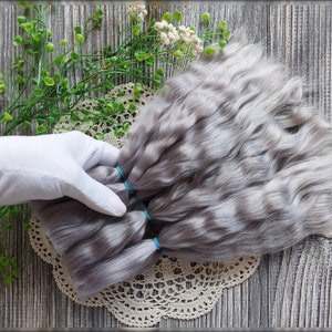 Doll hair premium mohair dyed locks