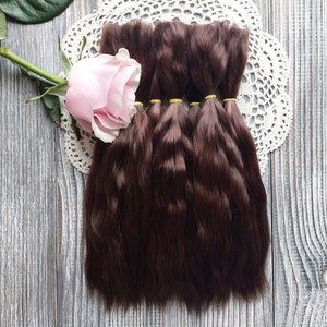 Curly mohair doll hair for DIY wig projects