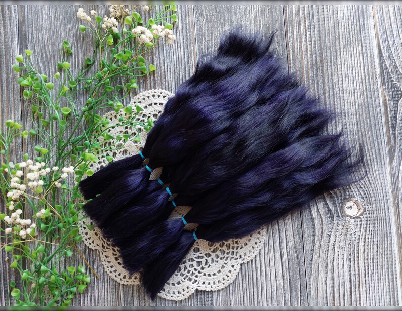 Premium straight doll hair locks for wigs