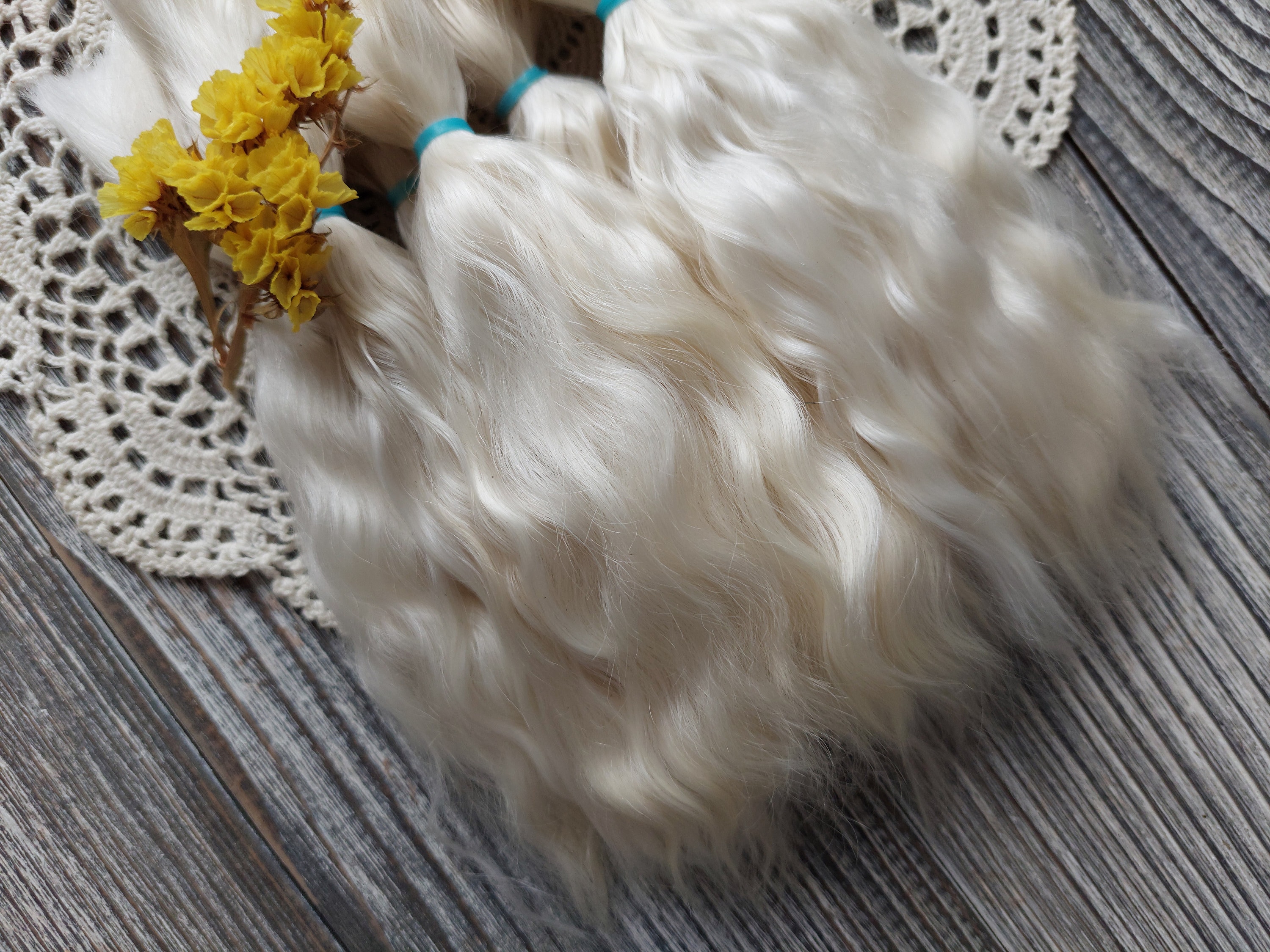 Mohair Doll Hair. not Painted Doll Hair. - Etsy