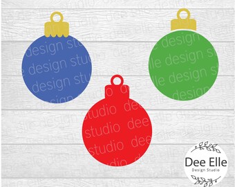 Christmas Ornament SVG, Blank Ornament Cut File, Ornament SVG, Christmas Ornament Silhouette, Eps Dxf Png