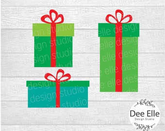 SVG-Geschenkbox-Bundle: Weihnachts- und Geburtstagsgeschenke (Schnittdateien)