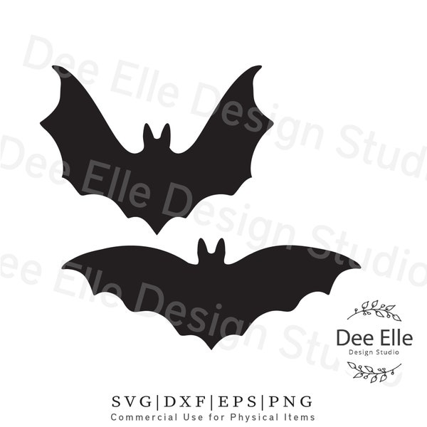 2 Bats SVG, Halloween Clipart, Flying Bats, bat cut file, bat silhouette, Digital Download, Cricut, Silhouette Cut File,  bat clipart