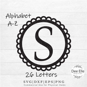 Circle Frame Monogram SVG Bundle, Monogram Alphabet Letters Svg, , Monogram Svg Bundle, Monogram Frame Svg, Letter Monogram, Monogram Bundle