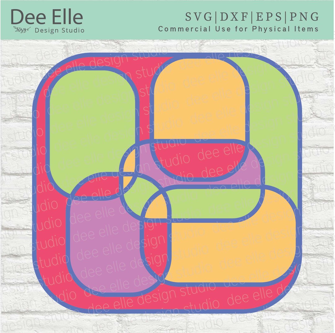 Fun Abstract SVG, Abstract Art Svg, Multi-color Line Art Abstract ...