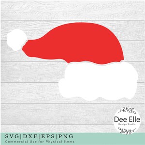 Santa Hat SVG, Christmas SVG, Santa SVG, Christmas Cut File for Cricut, Santa Hat Clipart, Santa Claus, Santa’s Hat, eps, png dxf