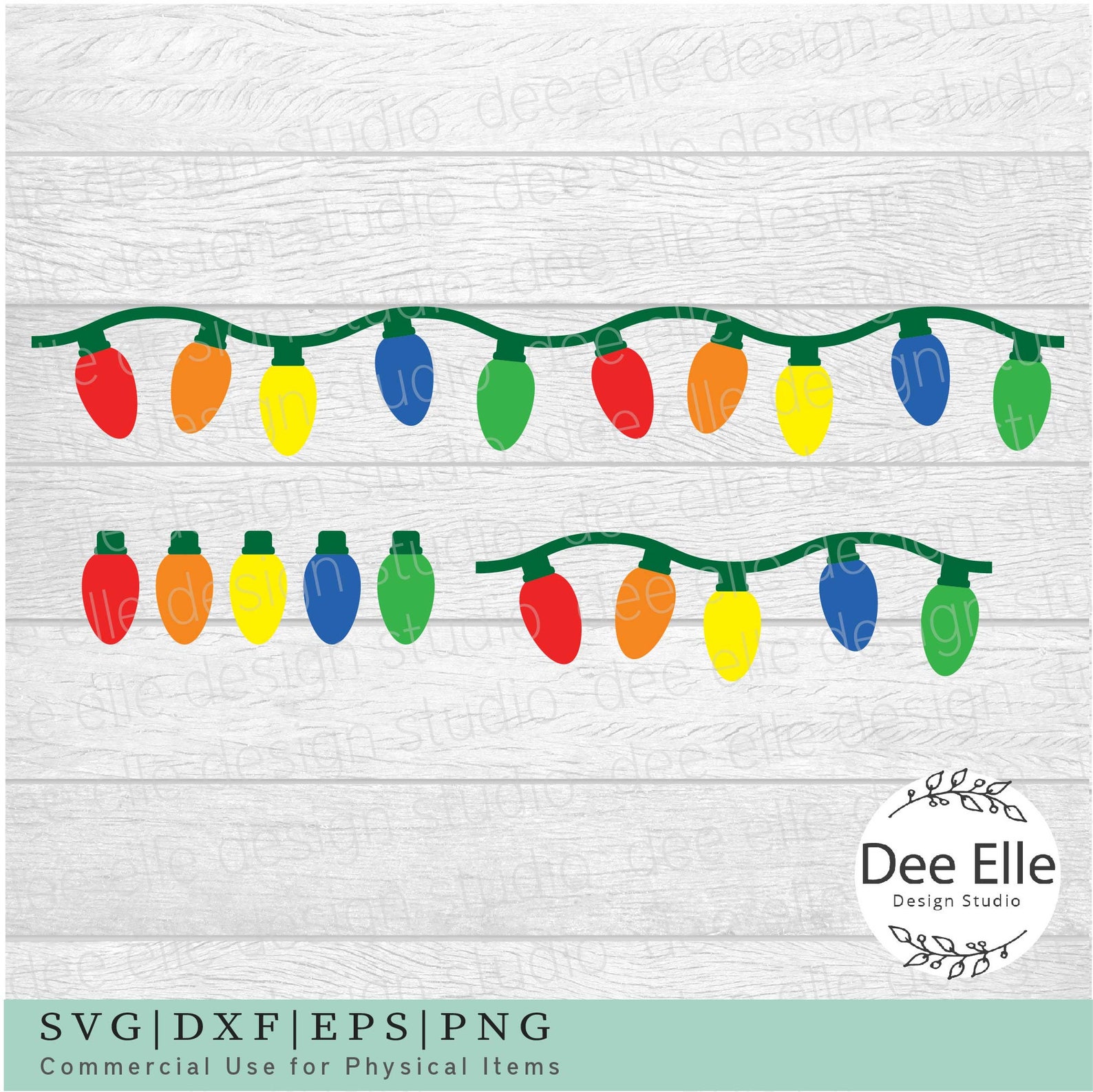 Christmas Lights Svg, String of Christmas Lights Svg, Christmas Lights ...