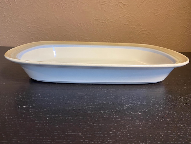 Vintage 1970s-80s Noritake Stoneware 14-Inch Rectangular Baker / Open Roasting Pan / Painted Desert | 8603 -- Super-useful and Made in Japan image 3