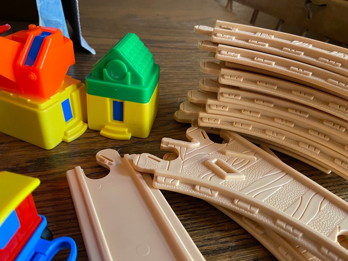 Vintage 1991 Fisher Price Flip Track Rail and Road Set 2 in 1 Etsy