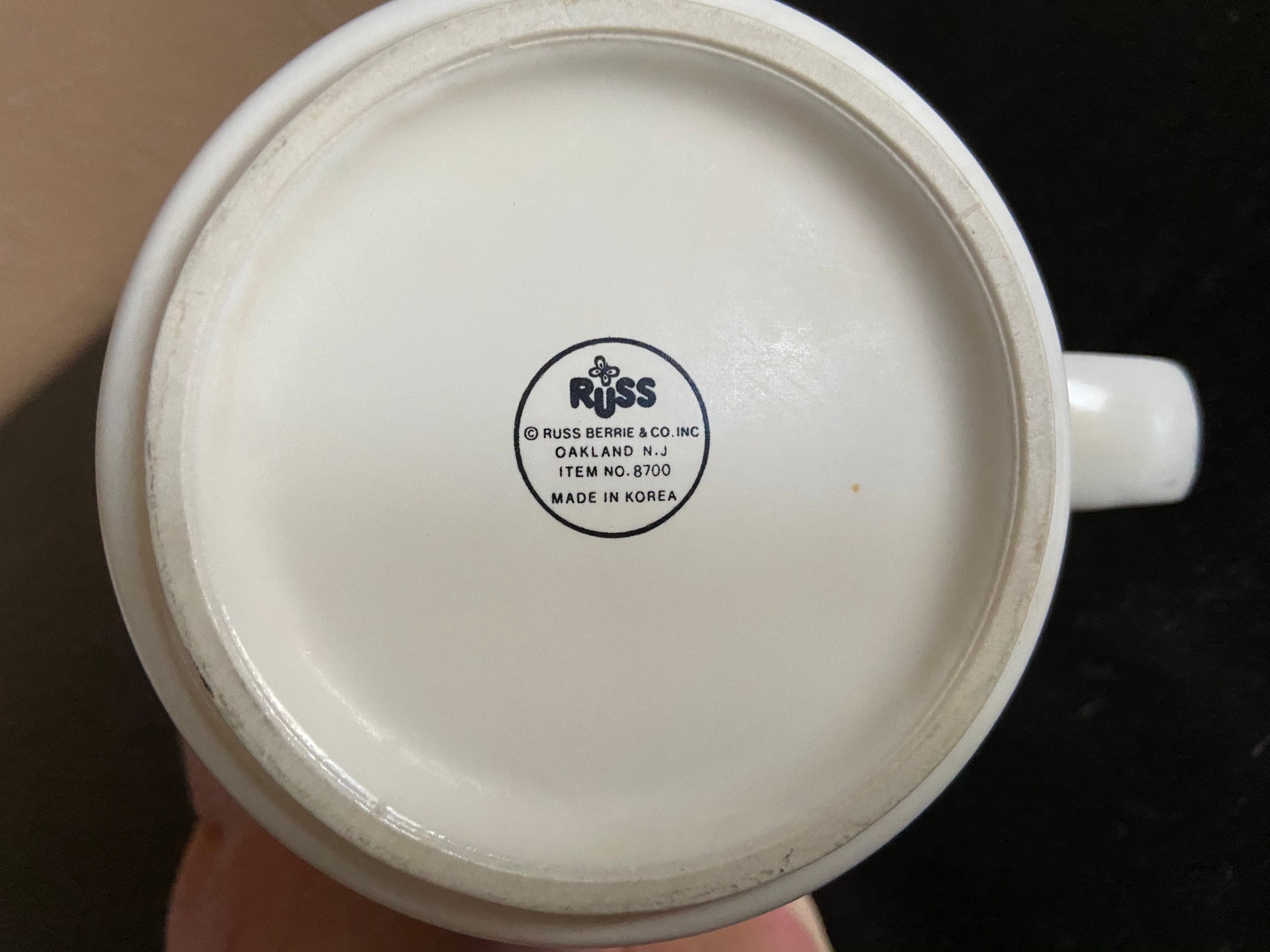 Vintage Russ Berrie & Co Stoneware Mug Friendship is a Etsy