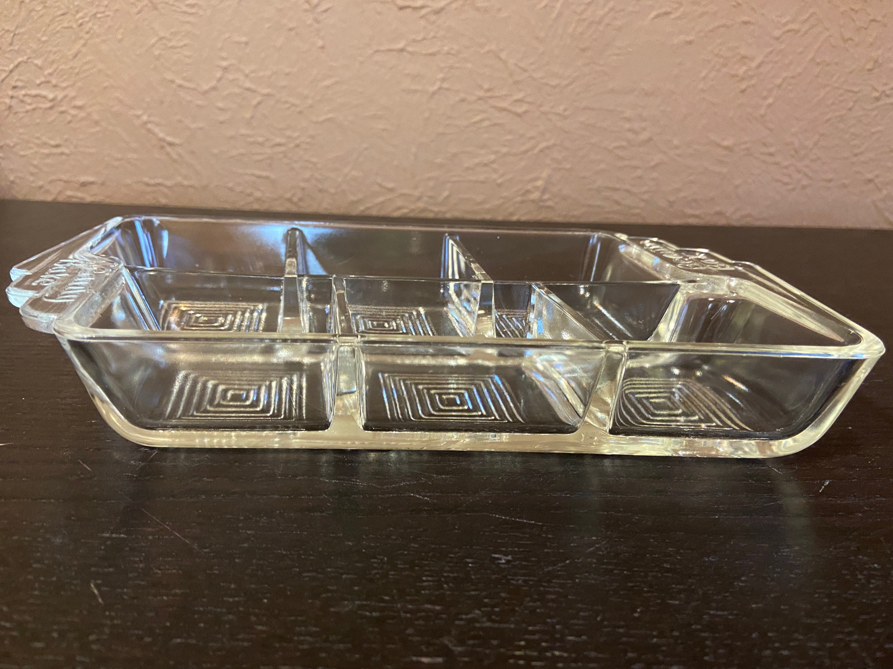 Vintage 1950s Beauty Bake Clear Glass Baking Pan -- Diamond-shaped Muffins  or Cornbread MCM Style. 2 Available. Sold Separately.