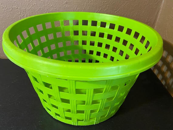 Lime green laundry basket discount