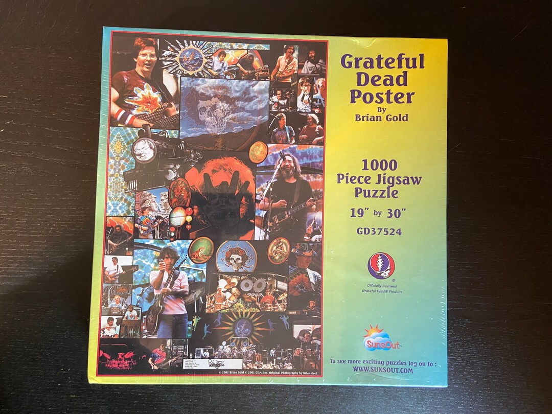 Vintage 2001 Grateful Dead Jigsaw Puzzle / Poster by Brian - Etsy