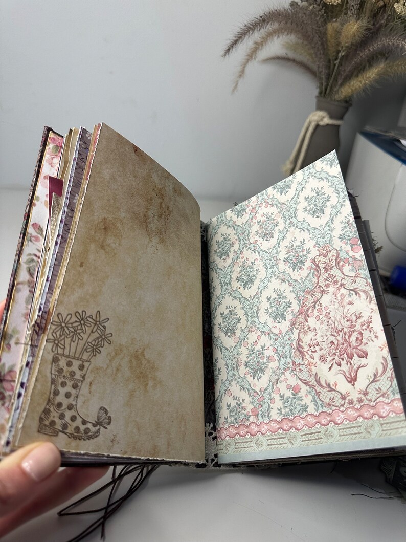 Junk Journal Handmade, Romantic, Vintage, Best Journal Ever