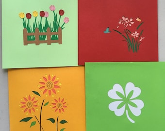 Greetings card, Say it with flowers!, special card gift, flower cards