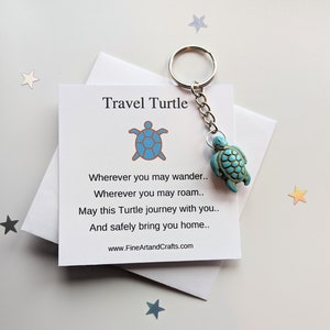 Luxury Turtle Keychain Large Turtle Keyring Travel Turtle - Etsy UK