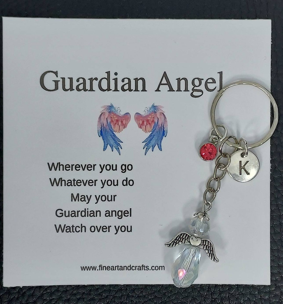Guardian Angel Keychain, Angel Key Ring Gift, Keepsake Gift, Key Gift ...