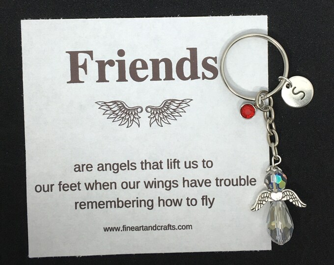 Friend gift, guardian angel gift, protection angel, bag charm, key ring, best friend gift idea