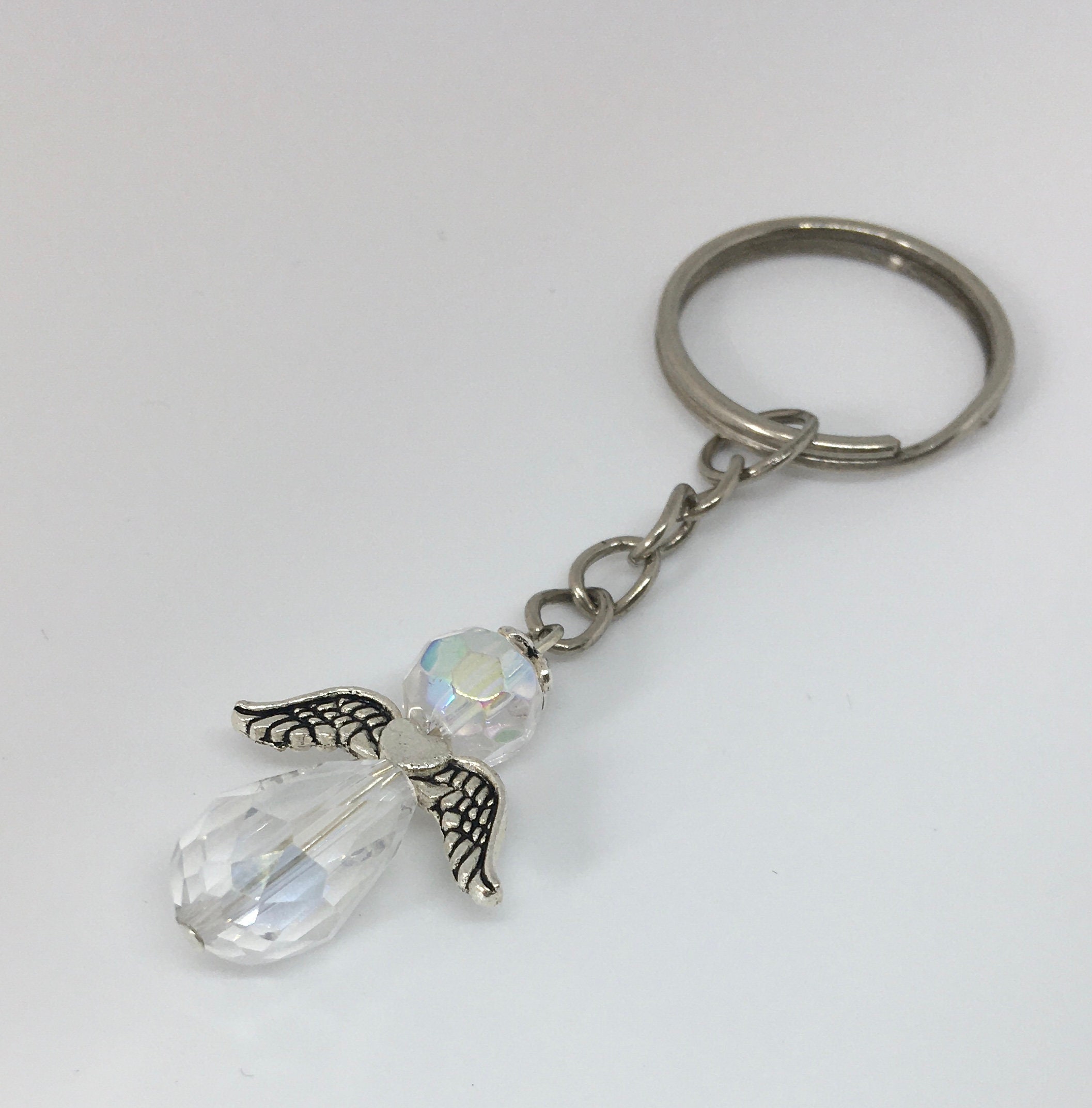 Guardian Angel Silver Keychain - MADE IN ITALY – Italian Children's Market