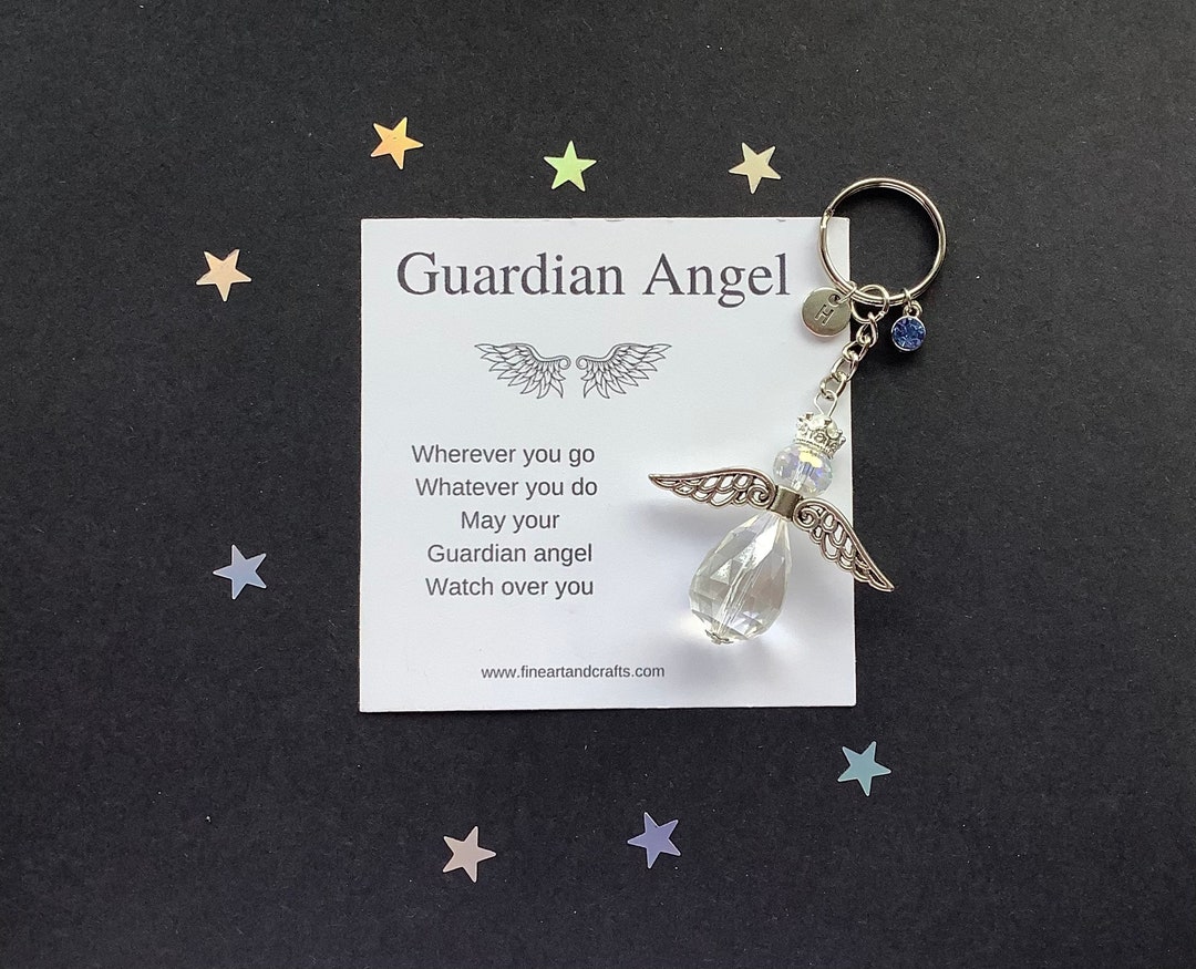 Guardian Angel Keychain, Angel Key Ring Gift, Friendship Gift, Luxury ...